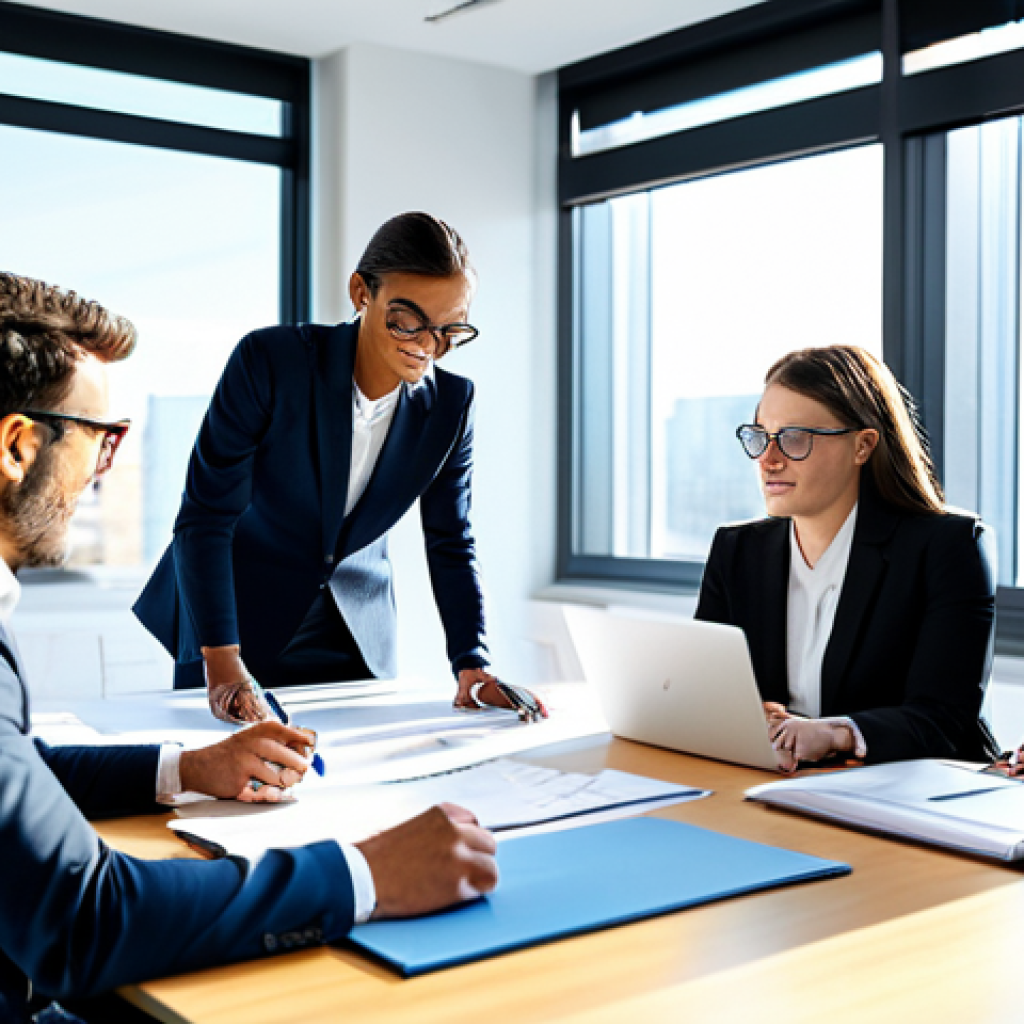 Transformer와 Seq2Seq 모델 비교 - **Prompt:** A diverse team of professionals collaborating on a project in a modern, sunlit office. E...