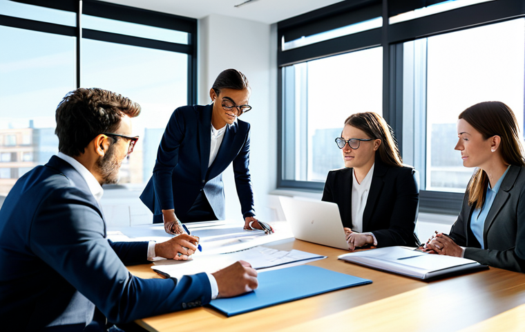 Transformer와 Seq2Seq 모델 비교 - **Prompt:** A diverse team of professionals collaborating on a project in a modern, sunlit office. E...