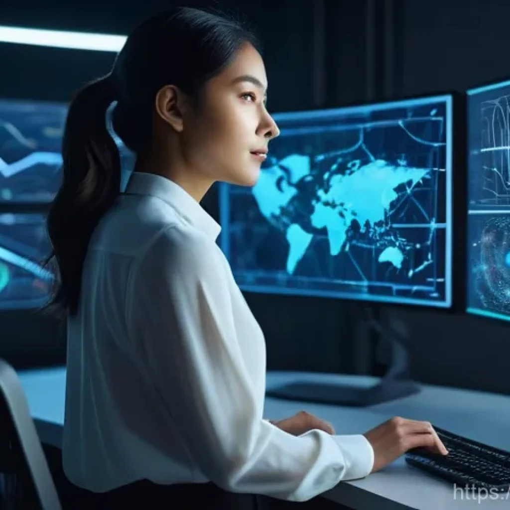 Transformer 모델의 파인튜닝 전략 - **Prompt:** A detailed, high-resolution shot of a female AI engineer in her late 20s, wearing smart ...