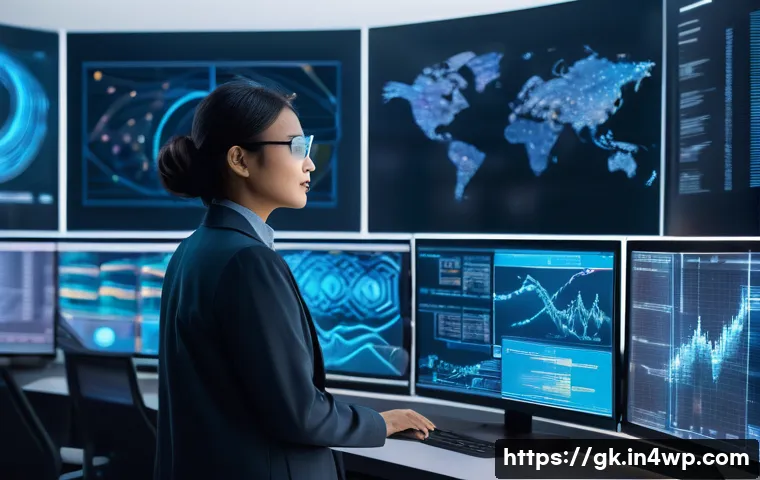 Transformer 아키텍처의 글로벌 동향 - **A Futuristic Multimodal AI Hub:**
    "A visually stunning, futuristic AI research lab filled with...