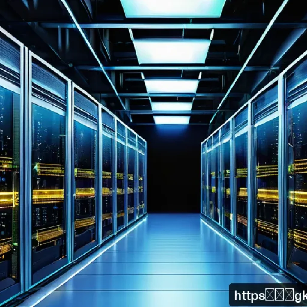 Transformer와 전통적인 NLP 모델 비교 - A futuristic digital illustration of a Transformer model architecture in a high-tech data center env...